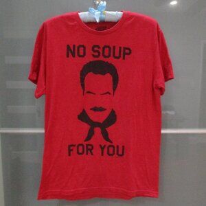 Seinfeld "No Soup For You" Red Short Sleeve T-Shirt